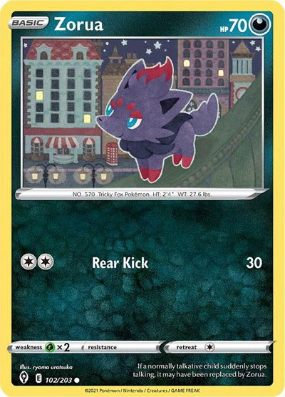 Zorua 102/203 — Evolving Skies