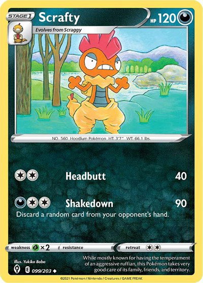 Scrafty 099/203 — Evolving Skies