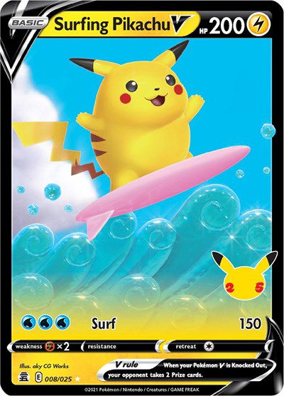 Pikachu Surfeur V 008