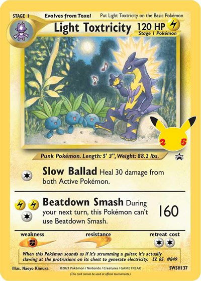Light Toxtricity SWSH137 — Sword & Shield Promo