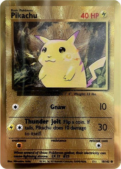 Pikachu (Celebrations Metal Card) 