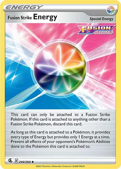 Fusion Strike Energy - 244/264 - Fusion Strike Pokemon - Collectr Fusion Strike Energy - 244/264 - Fusion Strike Pokemon - Collectr