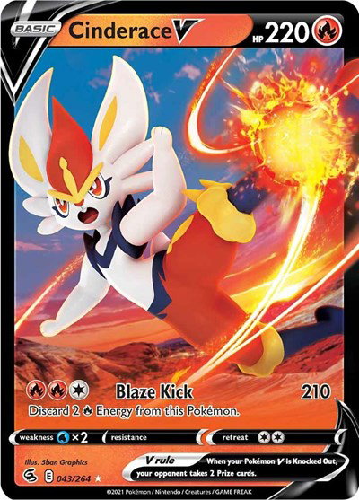Cinderace V (43) 043/264 — Fusion Strike