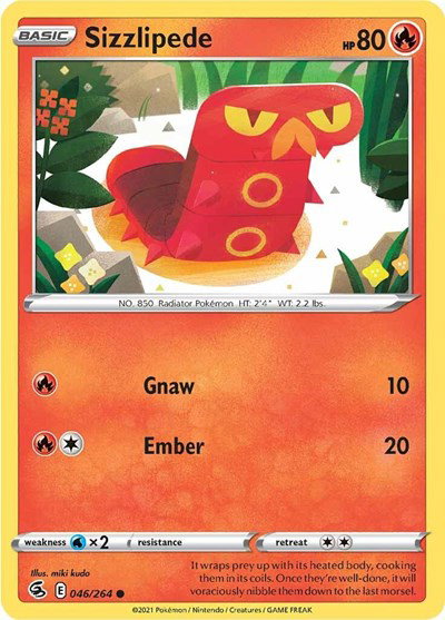 Sizzlipede (46) 046/264 — Fusion Strike