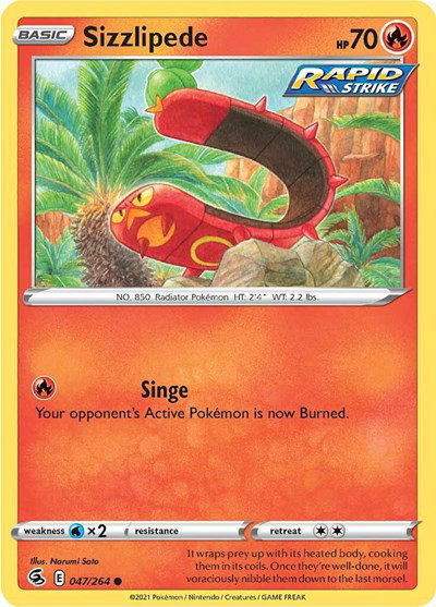 Sizzlipede (47) 047/264 — Fusion Strike