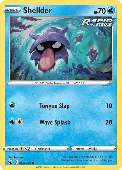 Shellder 050/264 — Fusion Strike