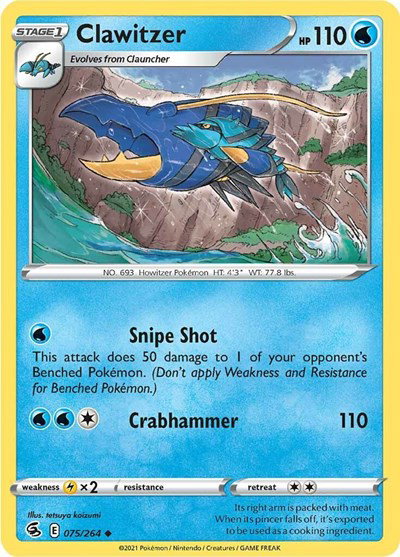 Clawitzer 075/264 — Fusion Strike