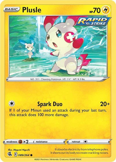Plusle 089/264 — Fusion Strike