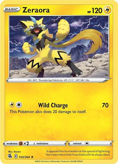 Zeraora 102/264 — Fusion Strike