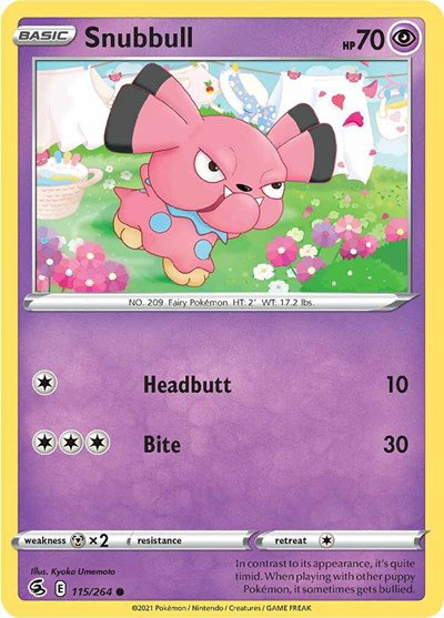 Snubbull 115/264 — Fusion Strike
