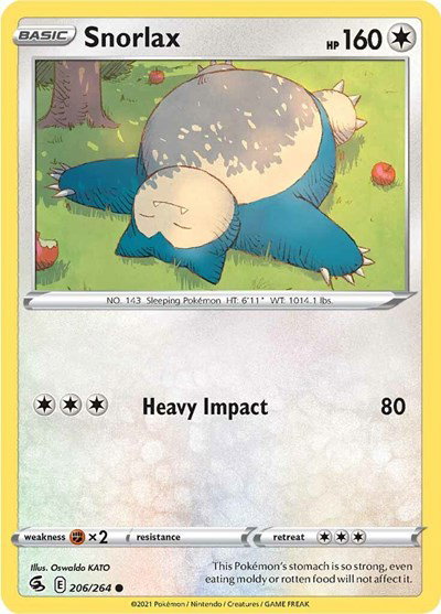 Snorlax 206/264 — Fusion Strike