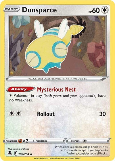 Dunsparce 207/264 — Fusion Strike