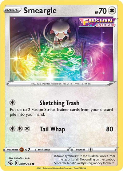 Smeargle 209/264 — Fusion Strike