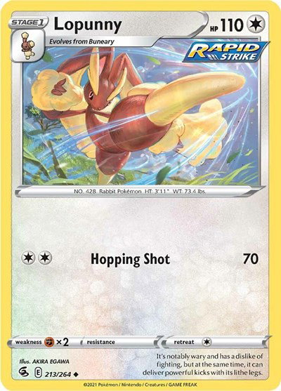 Lopunny 213/264 — Fusion Strike