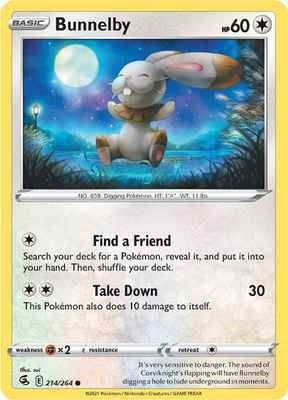 Bunnelby 214/264 — Fusion Strike