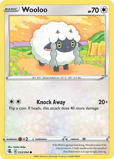 Wooloo (222) 222/264 — Fusion Strike