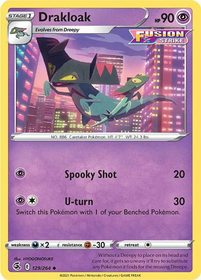 Drakloak 129/264 — Fusion Strike