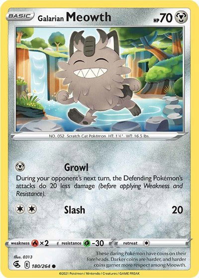 Galarian Meowth 180/264 — Fusion Strike