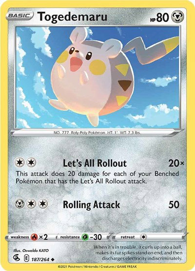 Togedemaru 187/264 — Fusion Strike