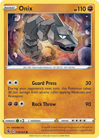 Onix 138/264 — Fusion Strike