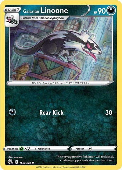 Galarian Linoone - 160/264 - Fusion Strike Pokemon - Collectr