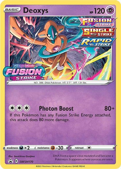 Deoxys (Prerelease) SWSH170 — Sword & Shield Promo
