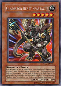 YuGiOh Gladiator's Assault Gladiator Beast Spartacus GLAS-EN018