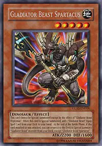 YuGiOh Gladiator's Assault Gladiator Beast Spartacus GLAS-EN018