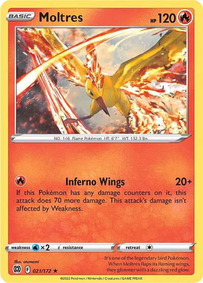 Moltres 021/172 — Brilliant Stars