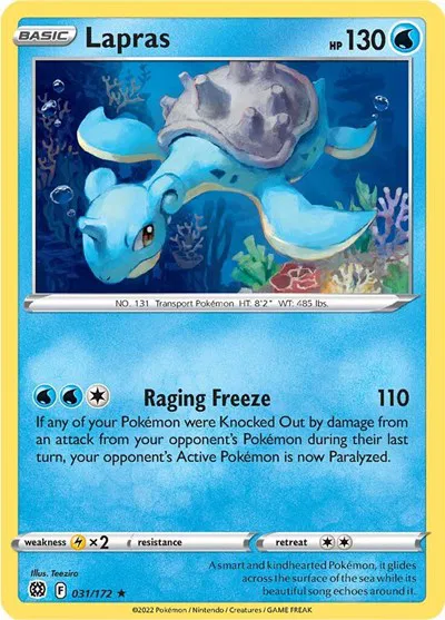 how much is a lapras pokemon card worth VMAX 050/202 Sword & Shield - Ultra Rare Foil The item may be similar but not exactly the same as the image (e.g Lapras Platinum (Pokmon)