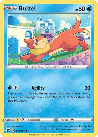 Buizel 038/172 — Brilliant Stars