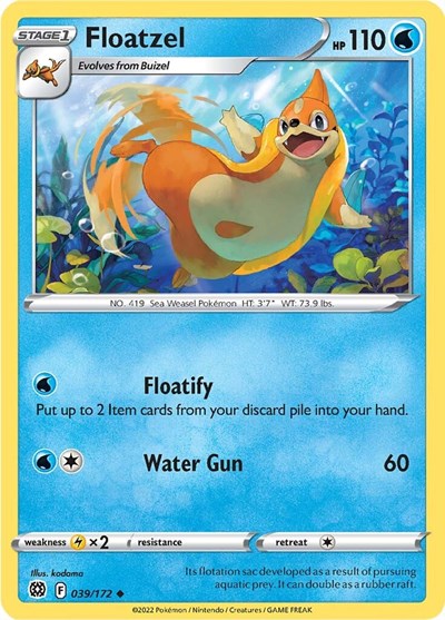 Floatzel 039/172 — Brilliant Stars