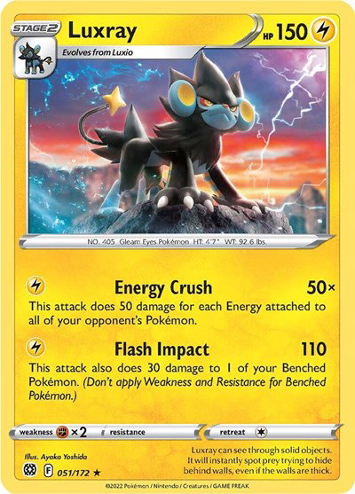 Luxray 051/172 — Brilliant Stars