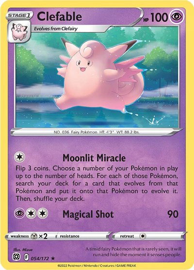 Clefable 054/172 — Brilliant Stars