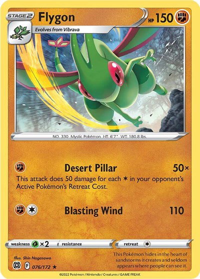 Flygon 076/172 — Brilliant Stars