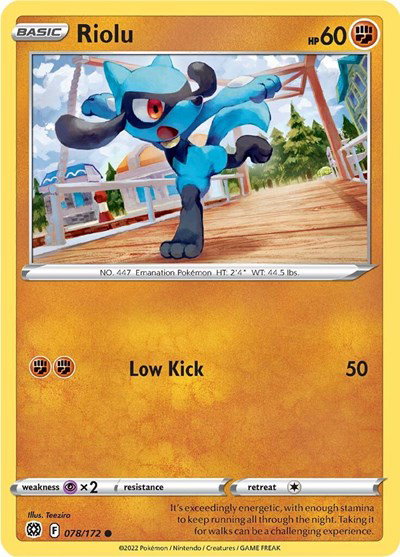 Riolu 078/172 — Brilliant Stars