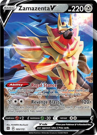 Zamazenta V 105/172 — Brilliant Stars