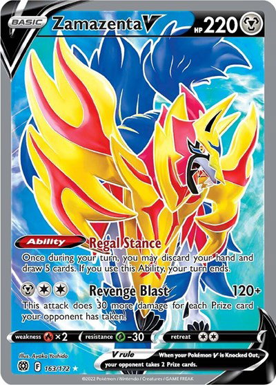 Zamazenta V (Full Art) 163/172 — Brilliant Stars
