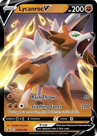 Lycanroc V SWSH199 — Sword & Shield Promo