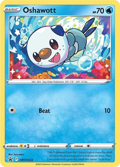 Oshawott SWSH222 — Sword & Shield Promo