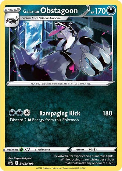 Galarian Obstagoon SWSH193 — Sword & Shield Promo