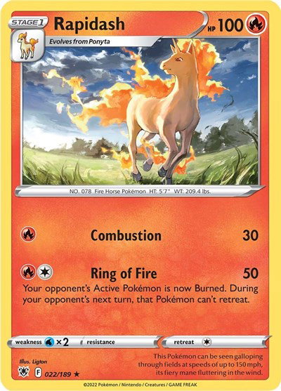 Rapidash 022/189 — Astral Radiance
