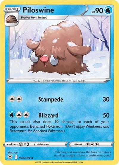 Piloswine 032/189 — Astral Radiance