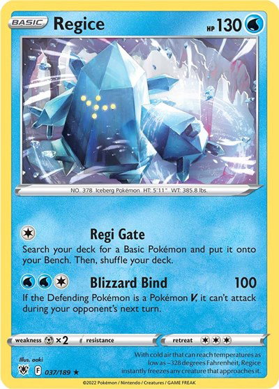 Regice 037/189 — Astral Radiance