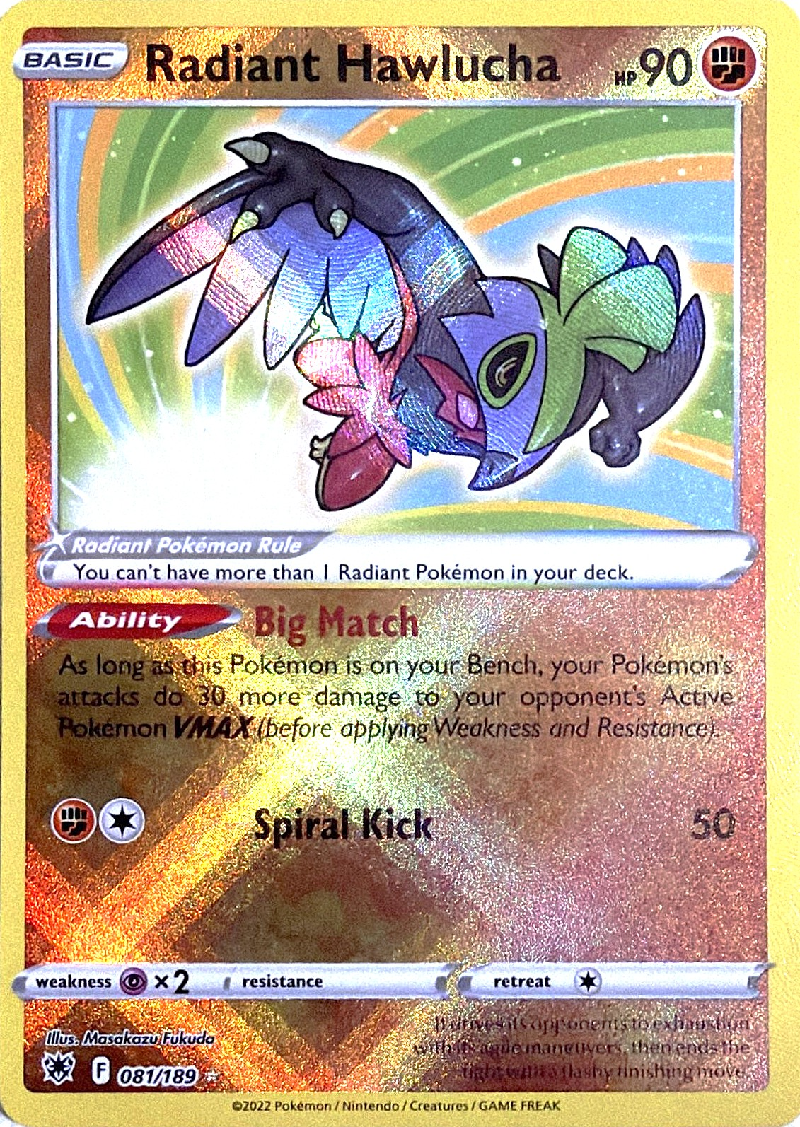 Radiant Hawlucha 081/189 — Astral Radiance