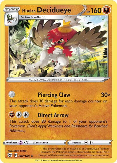 Hisuian Decidueye 082/189 — Astral Radiance