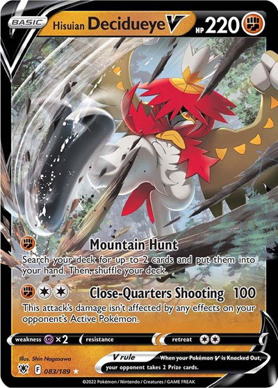 Hisuian Decidueye V 083/189 — Astral Radiance