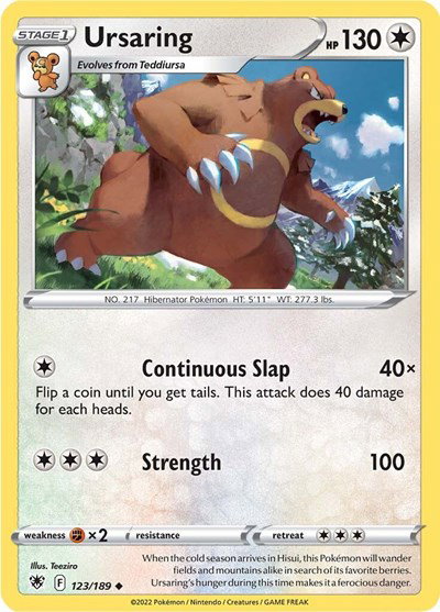 Ursaring 123/189 — Astral Radiance