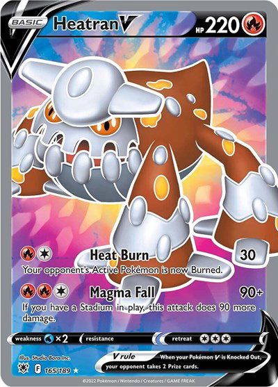 Heatran V (Full Art) 165/189 — Astral Radiance