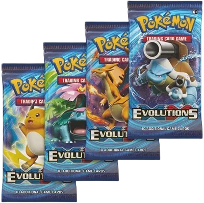XY Evolutions Booster Pack Art Bundle (Set of 4)
